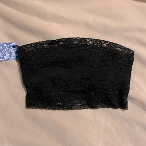 Intimately Free People- Black lace bandeau